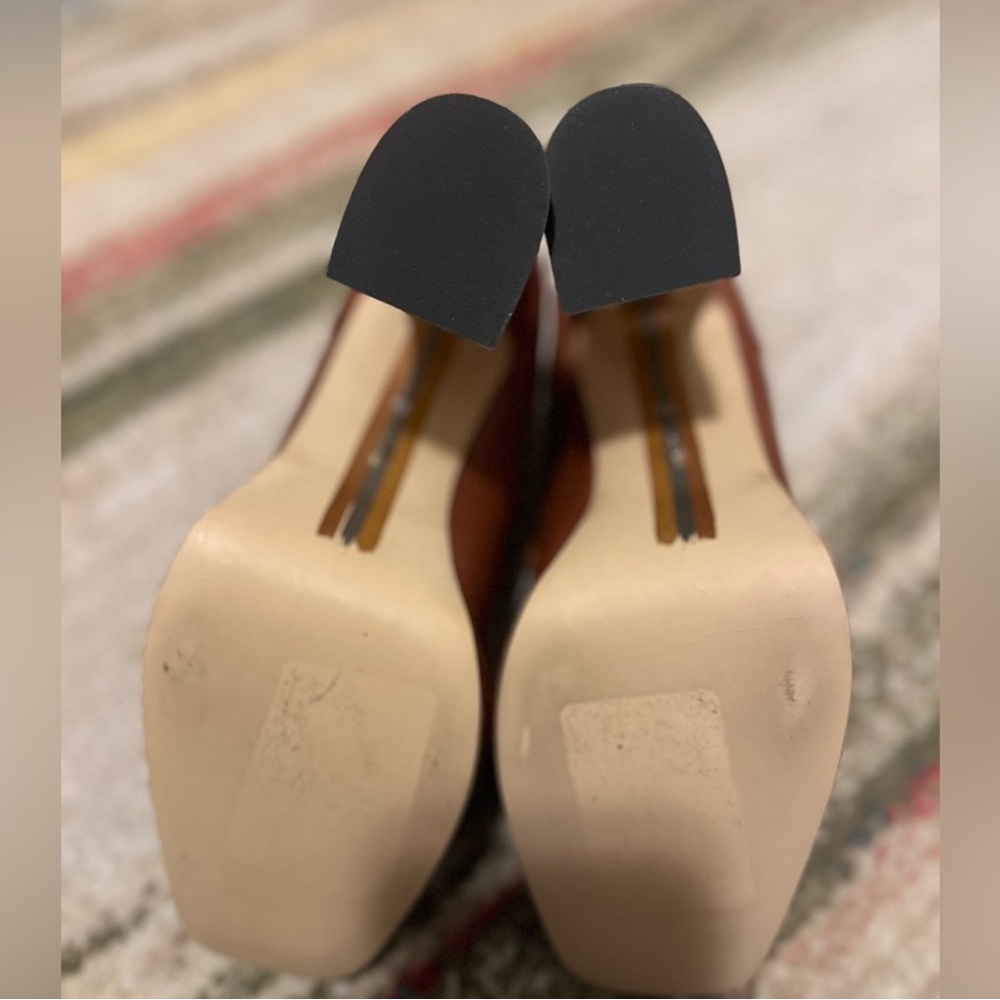 Sam Edelman Brown Heeled Loafers - Picture 6 of 10